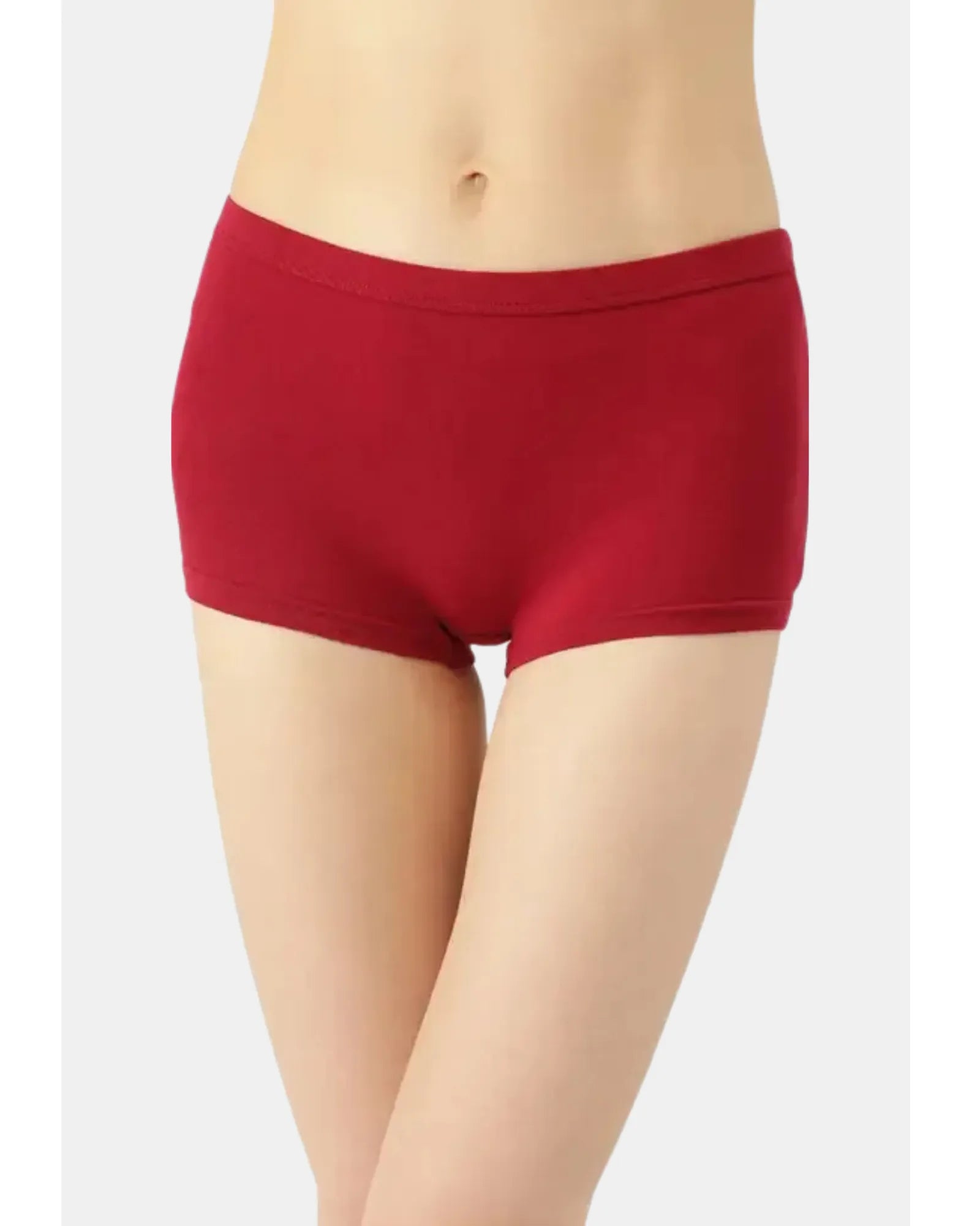 Intimist High-Rise Cotton Stretch Boyshorts Full Coverage, Seamless Comfort Everyday Essentials (Pack Of 3))