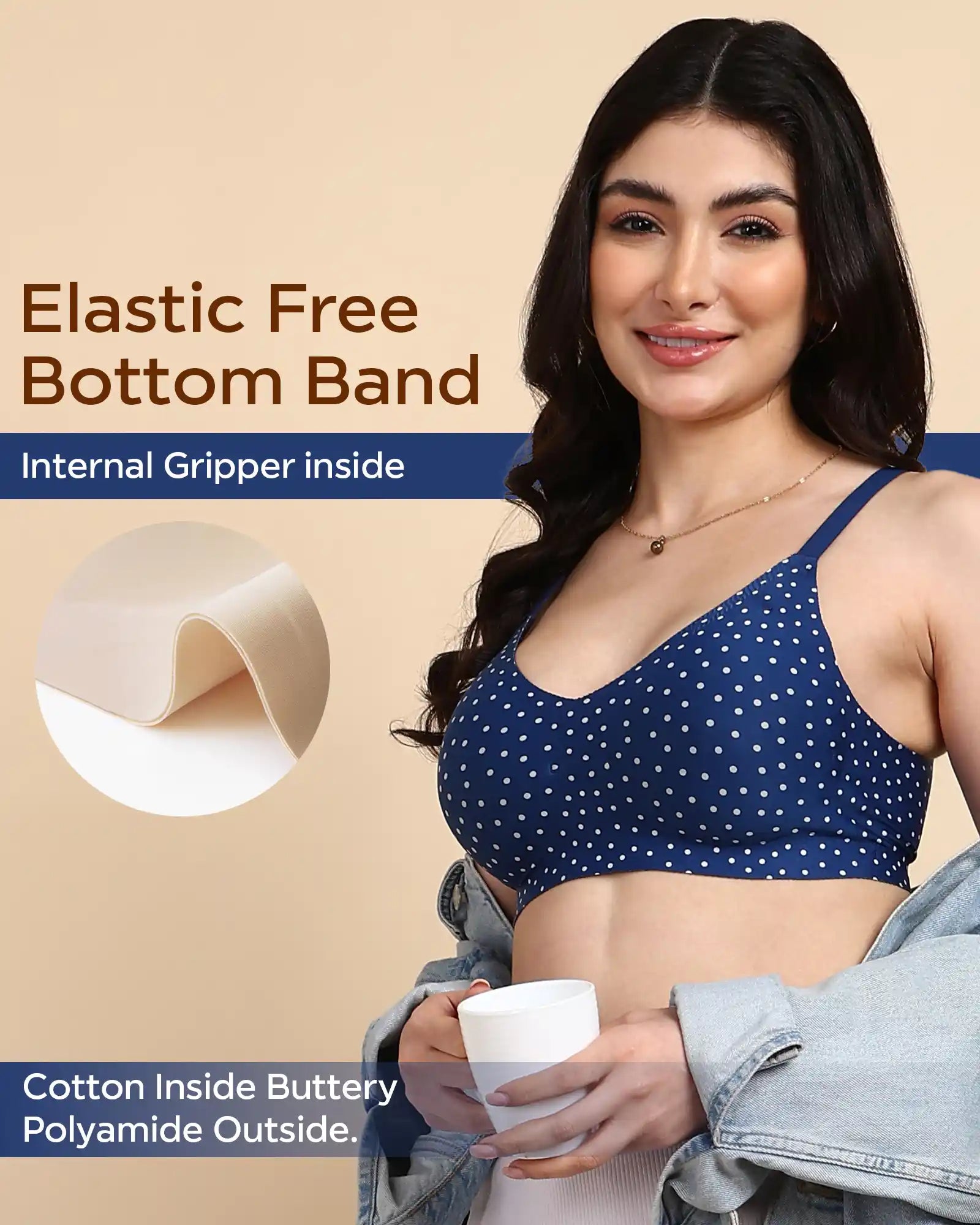 Intimist Bonded Printed Full-Coverage Padded Bra (3842 PR)