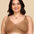 Intimist Bonded Breathable Cotton Plus-Size Non-Padded M-Frame Minimiser with Hidden Concealer (9303)