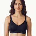 Intimist Cotton Padded Full Coverage Bonded Bra (938-Black)