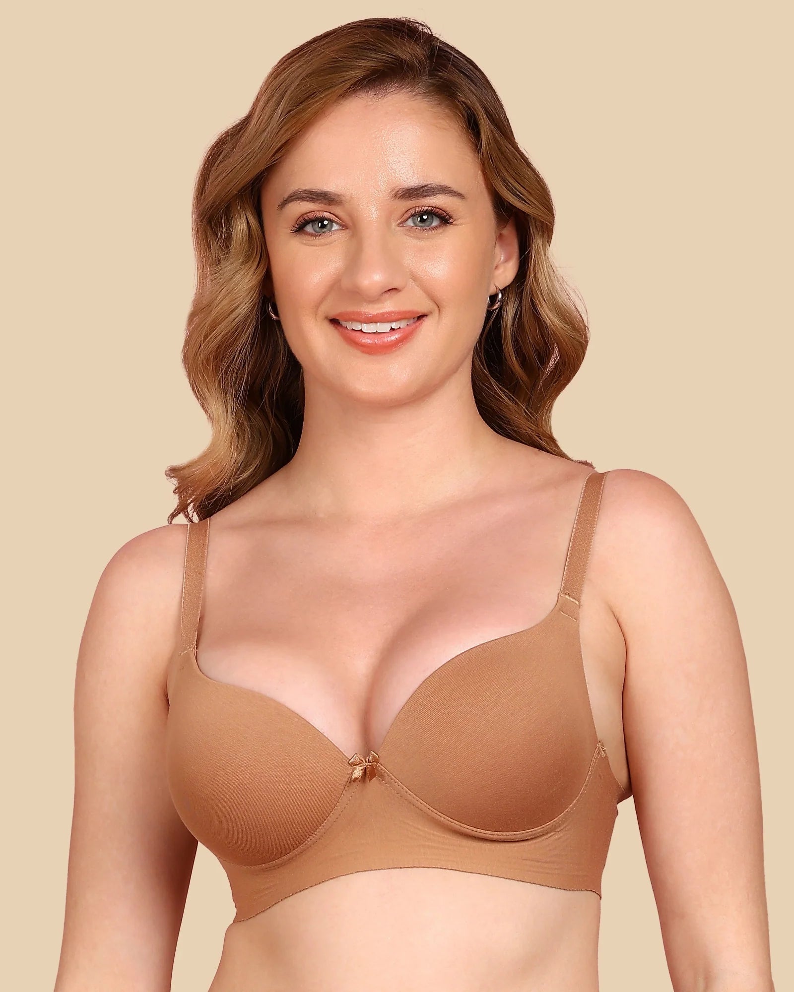 Intimist Bonded Breathable Cotton Push-Up 3/4-Coverage Maximiser Bra (Level 2 Padding) (97015)
