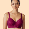 Intimist Cotton Padded Bonded Lace Bra  (58011)