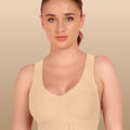 Intimist Bonded Breathable Cotton Padded Gym Bra with Posture Support (997)