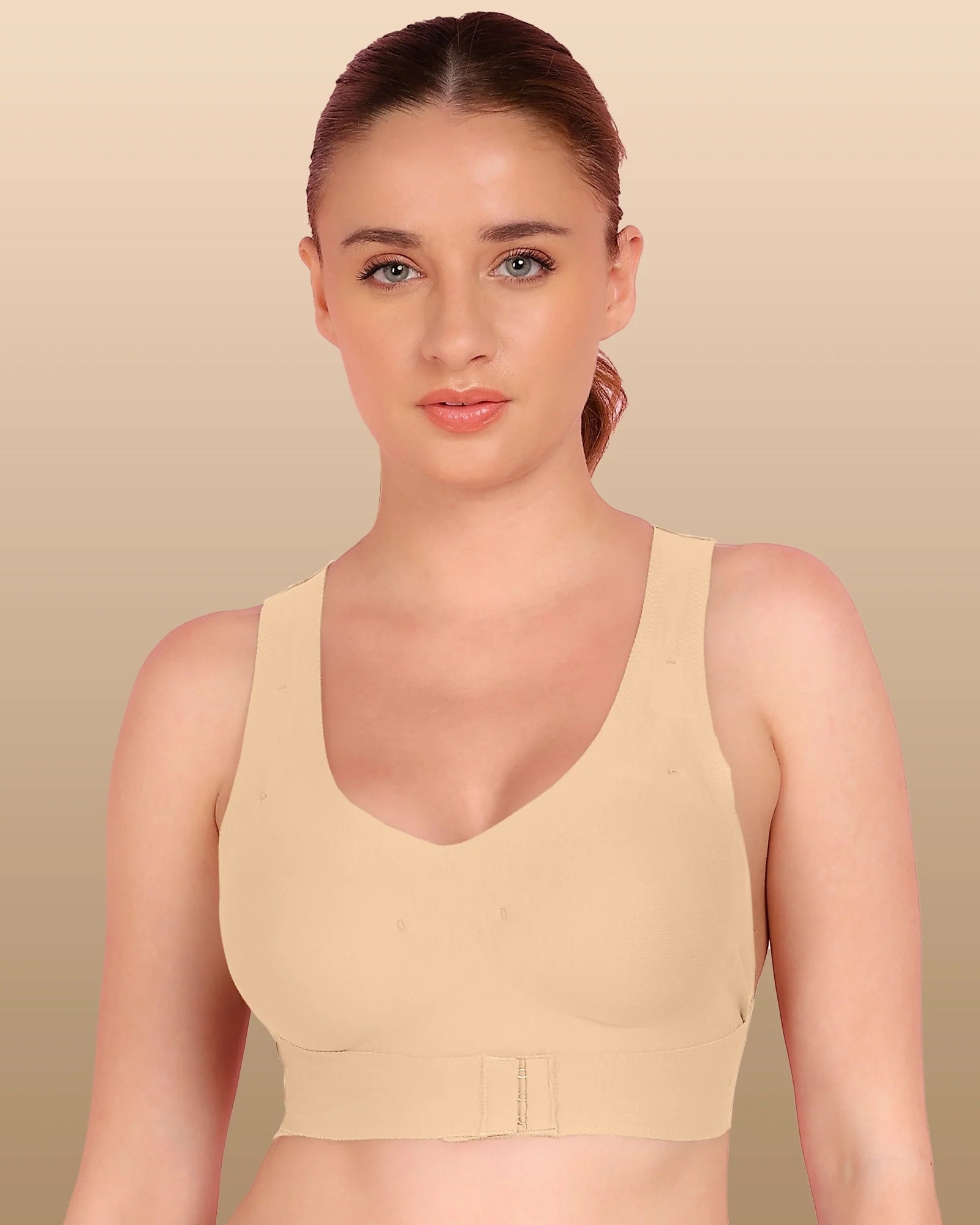 Intimist Bonded Breathable Cotton Padded Gym Bra with Posture Support (997)