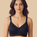 Intimist Polyamide Padded Full Coverage Bonded Bra (968)(Black)