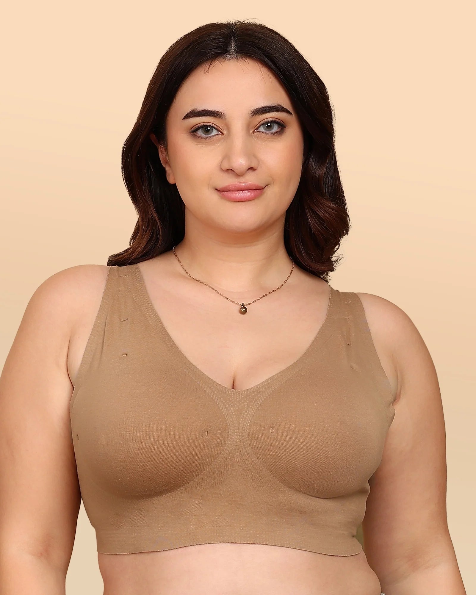 Intimist Bonded Breathable Cotton Plus-Size Padded Full-Coverage Bra (918)