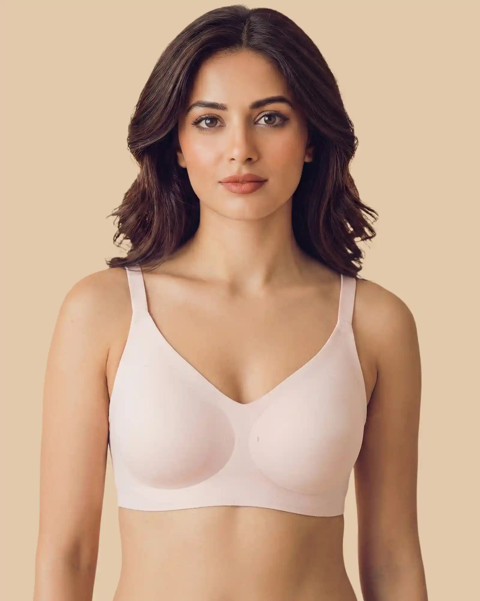 Intimist Polyamide Padded Full Coverage Bonded Bra (968)(Rose)
