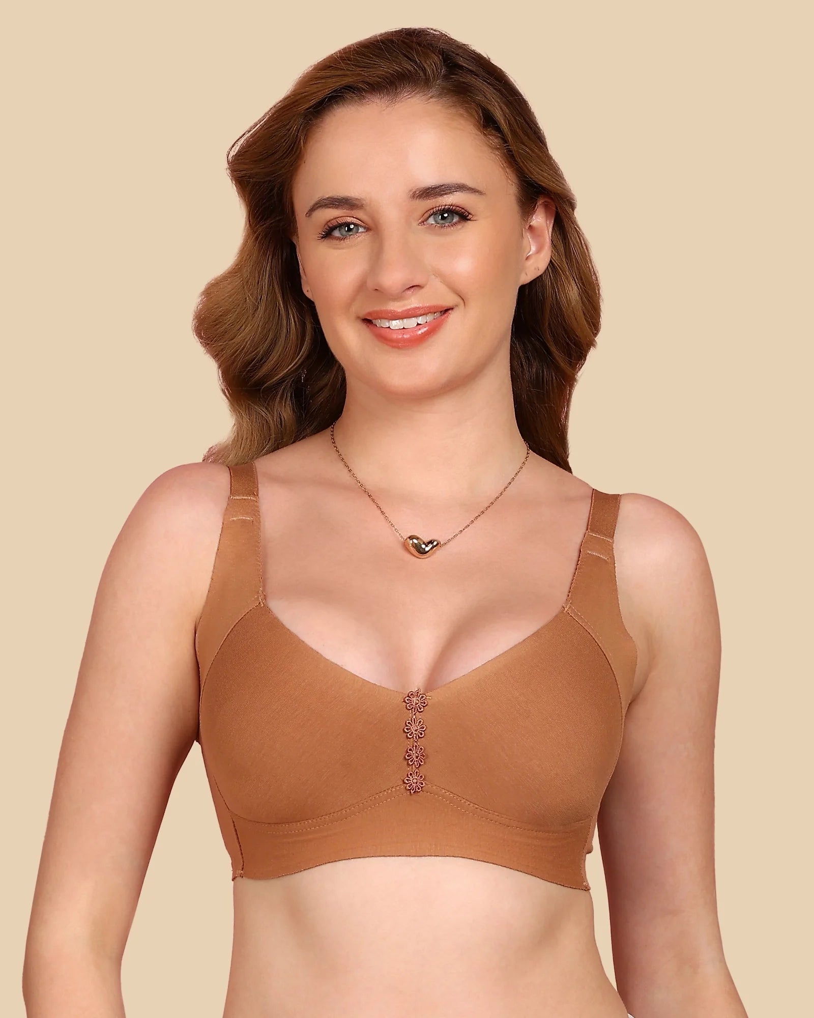 Intimist Bonded Breathable Cotton Plus-Size Non-Padded M-Frame Minimiser with Hidden Concealer (9303)