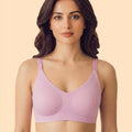 Intimist Ribbed Polyamide Padded Bonded Bra  (998)(Pink)