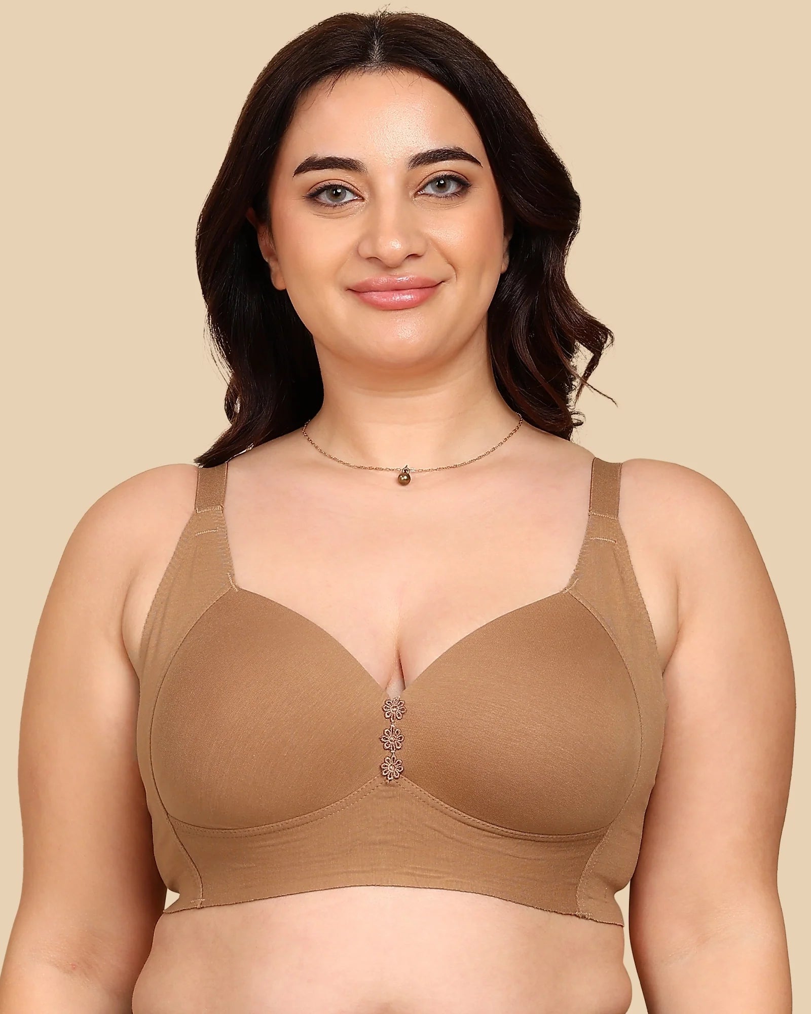 Intimist Bonded Breathable Cotton Plus-Size Padded M-Frame Minimiser (9203)