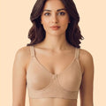 Intimist Cotton Non-Padded Everyday Plus-Size Bonded Bra (CT-94001-Skin)