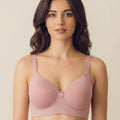 Intimist Everyday Lightly Padded Non-Wired Polyamide Bonded Bra (95991 Plum)