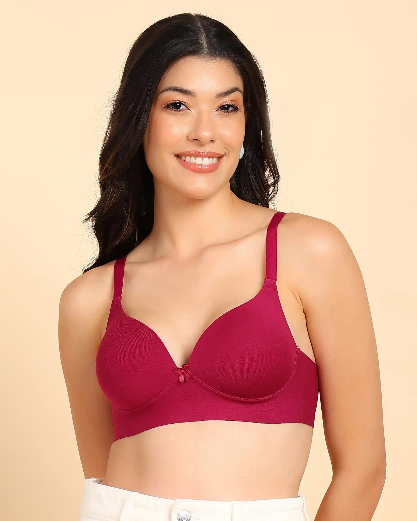 Intimist Bonded Breathable Cotton Push-Up 3/4-Coverage Maximiser Bra (Level 2 Padding) (97015)