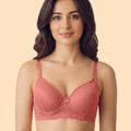 Intimist Cotton Padded Bonded Lace Bra (5803)
