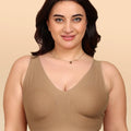 Intimist Bonded Breathable Cotton Plus-Size Full-Coverage Bra with Hidden Concealer (915)