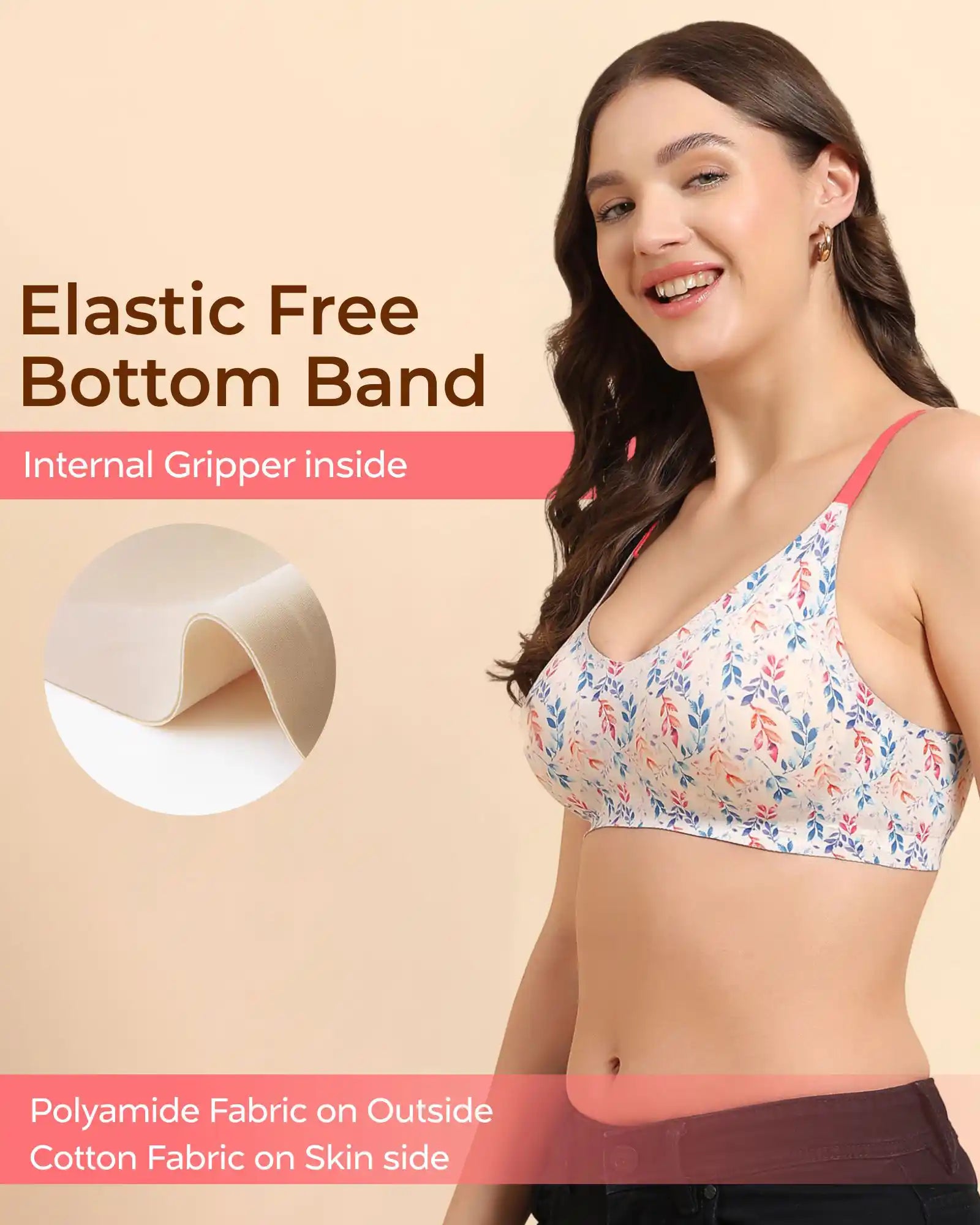 Intimist Bonded Printed Full-Coverage Padded Bra (68 PR)