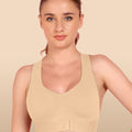 Intimist Bonded Breathable Cotton Non-Padded Gym Bra with Posture Support (995)