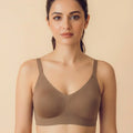 Intimist Cotton Non-Padded Full Coverage Bonded Bra (935-Fawn)