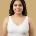 Intimist Cotton Padded Full Coverage Plus-Size Bonded Bra (918-White)