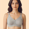 Intimist Cotton Non-Padded Everyday Bonded Minimiser Bra (CT-94005-Grey)