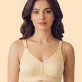 Intimist Cotton Non-Padded Everyday Bonded Minimiser Bra (CT-94005-Beige)