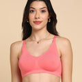 Intimist Bonded Breathable Cotton Padded Full-Coverage Bra (938-Coral)