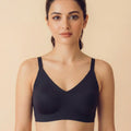 Intimist Cotton Non-Padded Full Coverage Bonded Bra (935-Navy)