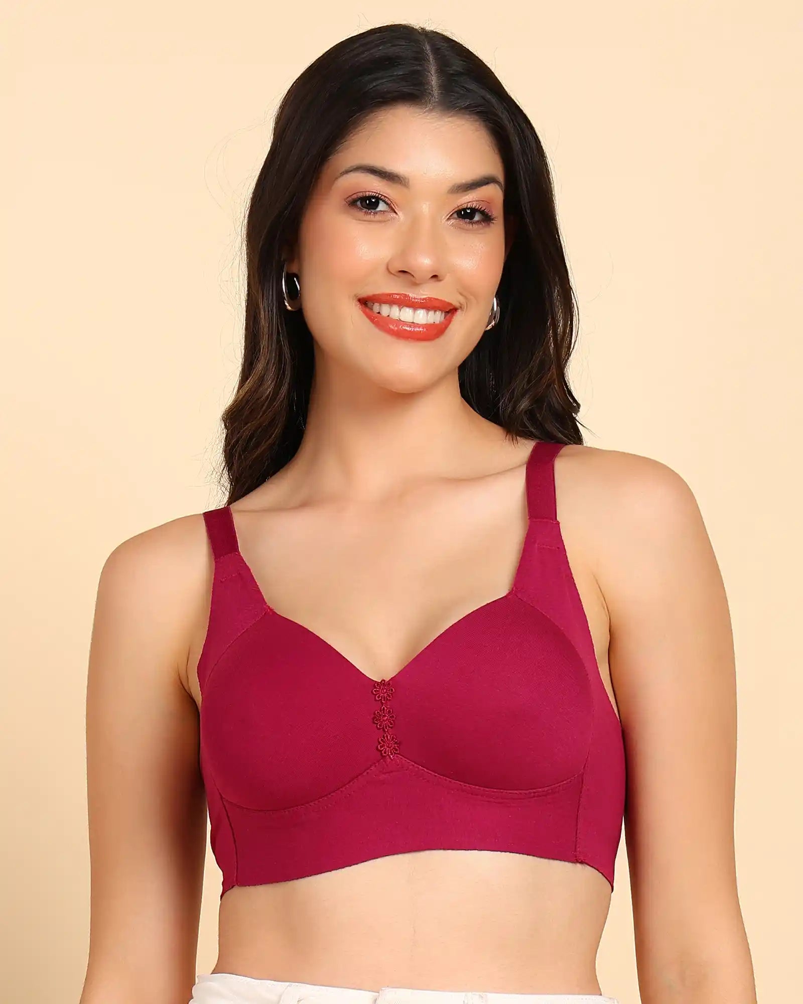 Intimist Bonded Breathable Cotton Plus-Size Padded M-Frame Minimiser (9203)