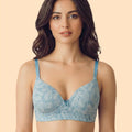 Intimist Printed Polyamide Bonded Maximiser Bra (Level-2 Padding) with 3/4th Coverage (51756)