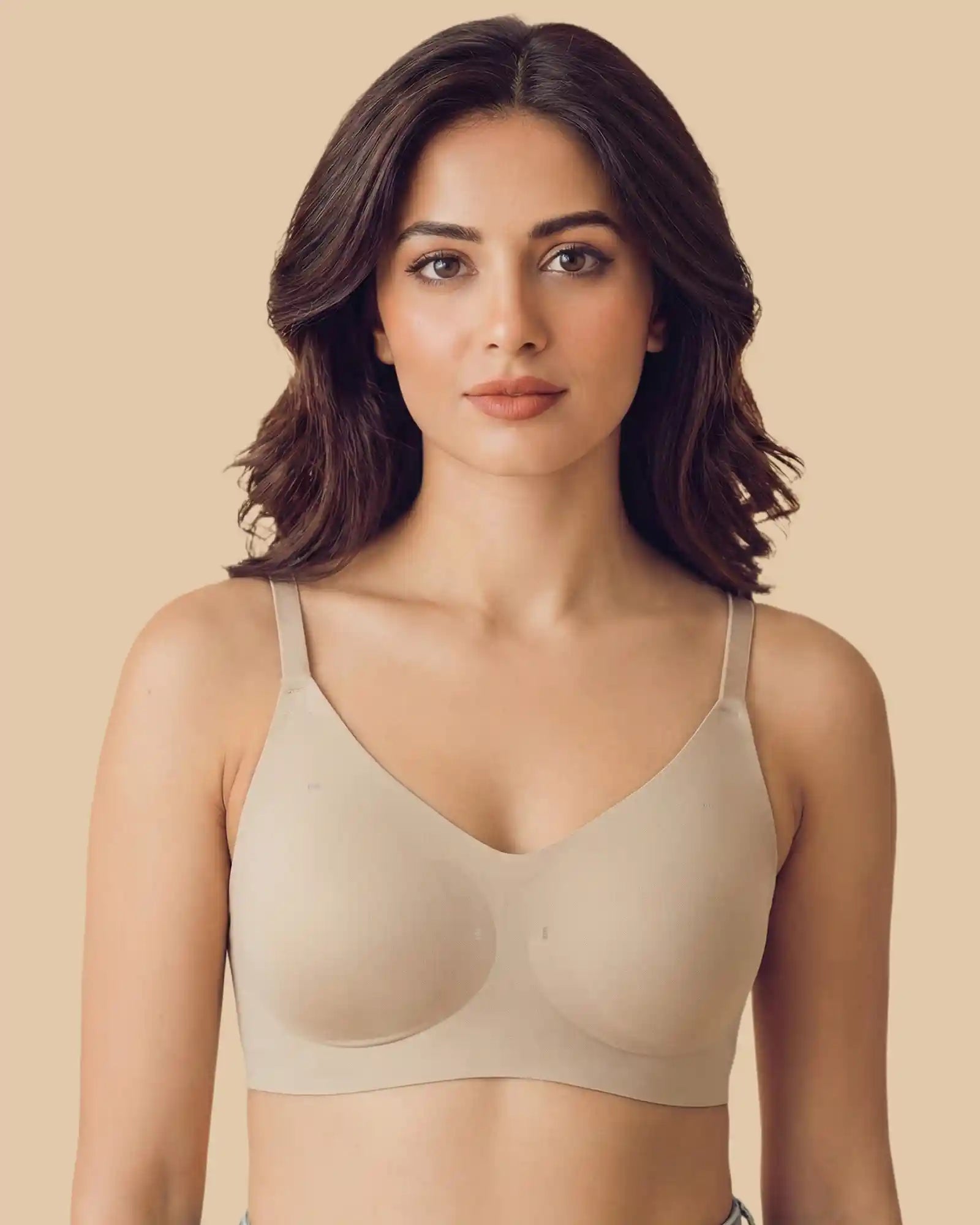 Intimist Polyamide Padded Full Coverage Bonded Bra (968)(Skin)