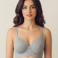 Intimist Everyday Lightly Padded Non-Wired Polyamide Bonded Bra (95991 Grey)