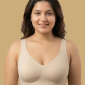 Intimist Cotton Padded Full Coverage Plus-Size Bonded Bra (918-Skin)