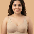 Intimist Cotton Non-Padded Plus-Size Minimiser M-Frame Bonded Bra (9303)(Skin)