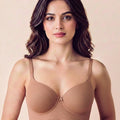 Intimist Cotton Non-wired Maximiser Push-Up Bonded Bra (Level-2 Padding) with 3/4th Coverage (97015) (Fawn)
