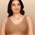 Intimist Bonded Breathable Cotton Non-Padded Full-Coverage Bra with Hidden Concealer (935)