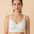 Intimist Cotton Non-Padded Full Coverage Bonded Bra (935-White)