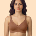 Intimist Cotton Non-Padded Everyday Plus-Size Bonded Bra (CT-94001-Fawn)
