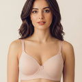 Intimist Everyday Lightly Padded Non-Wired Polyamide Bonded Bra (95991 Peach)