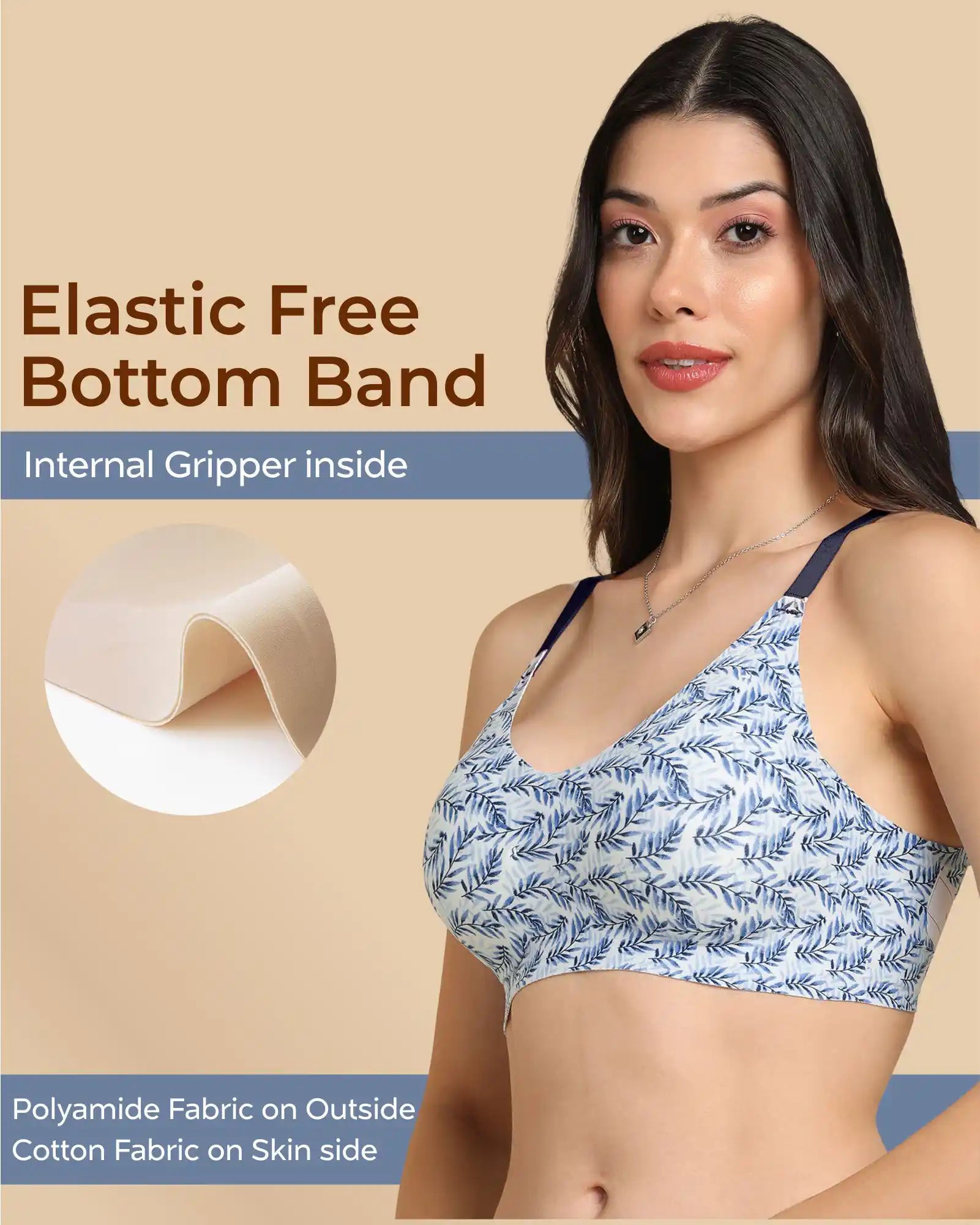 Intimist Bonded Printed Full-Coverage Padded Bra (6830 PR)