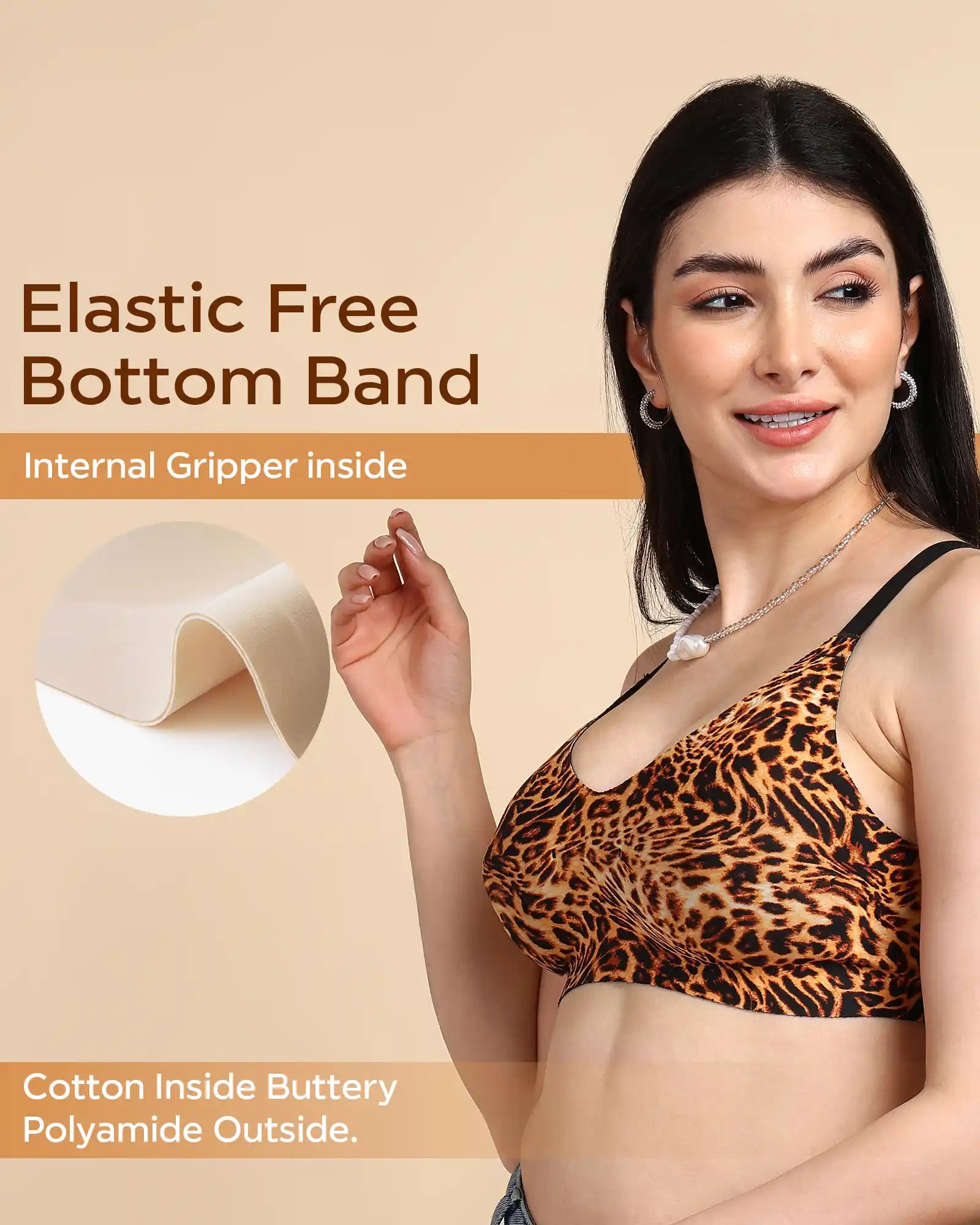 Intimist Bonded Printed Full-Coverage Padded Bra (6827 PR)