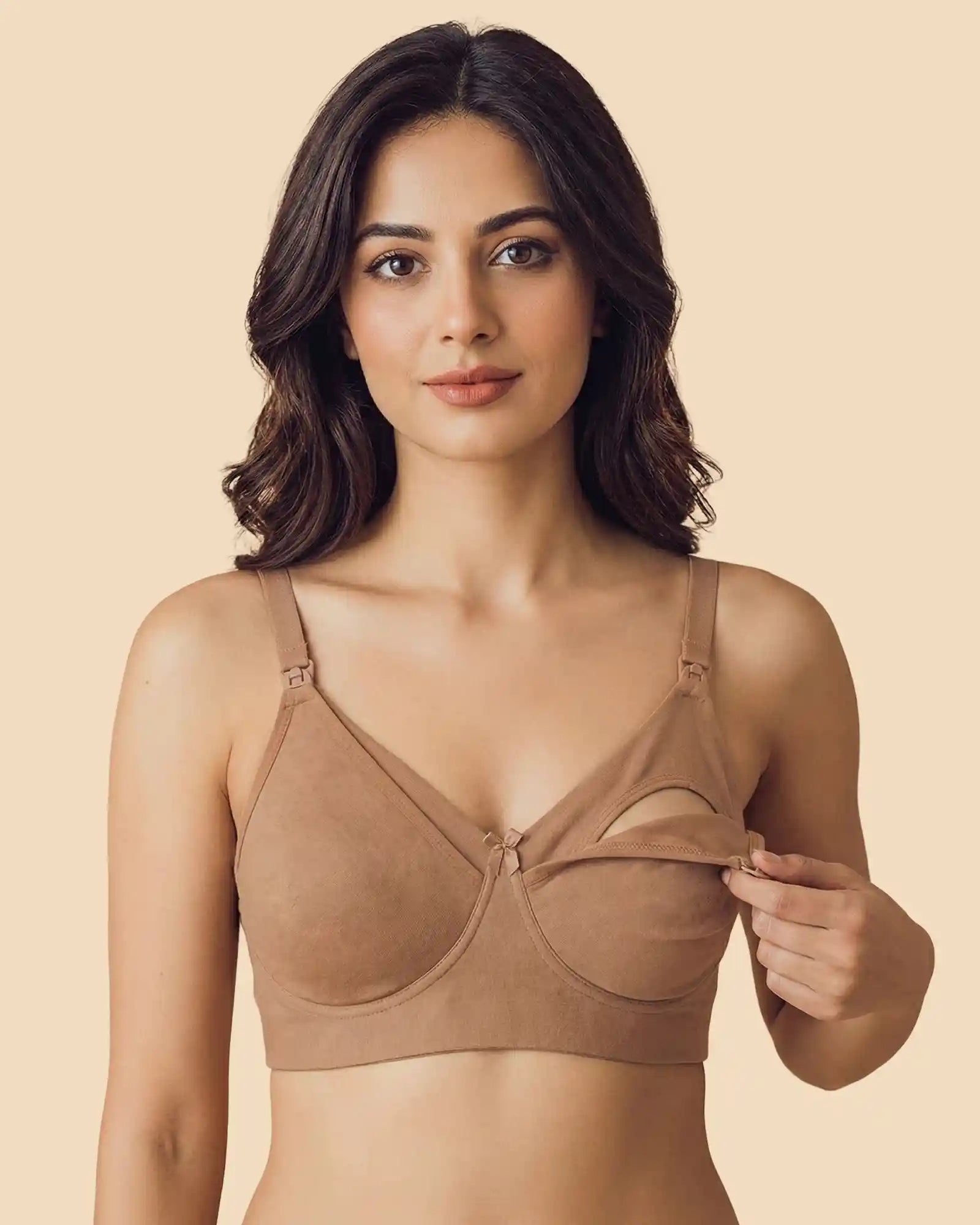 Intimist Cotton Non-Padded Bonded Comfortable Feeding Bra (9502-FWN)