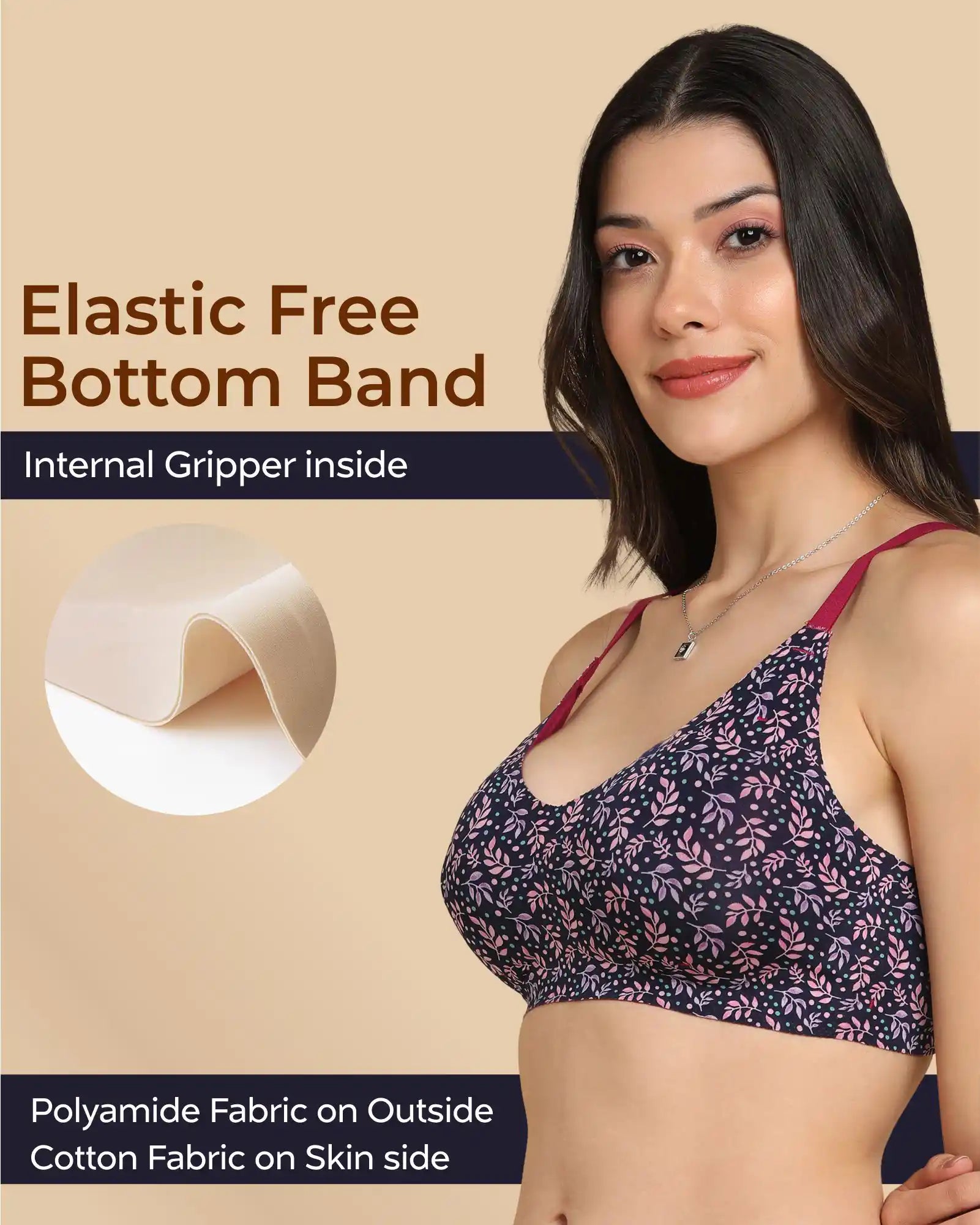 Intimist Bonded Printed Full-Coverage Padded Bra (6826 PR)