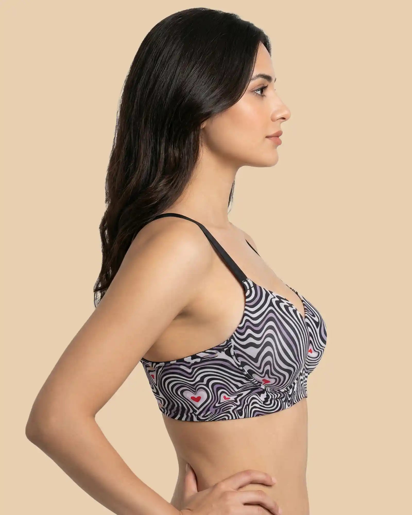 Intimist Everyday Basic Printed Padded Bonded Bra (59932)
