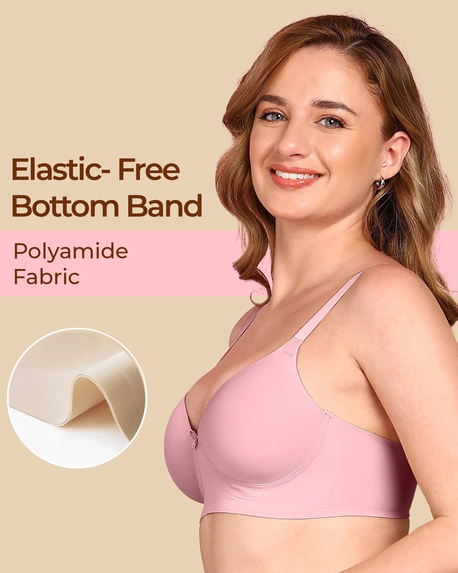 Intimist Bonded Polyamide Lightly Padded Bra (Level 1 Padding) (95991)