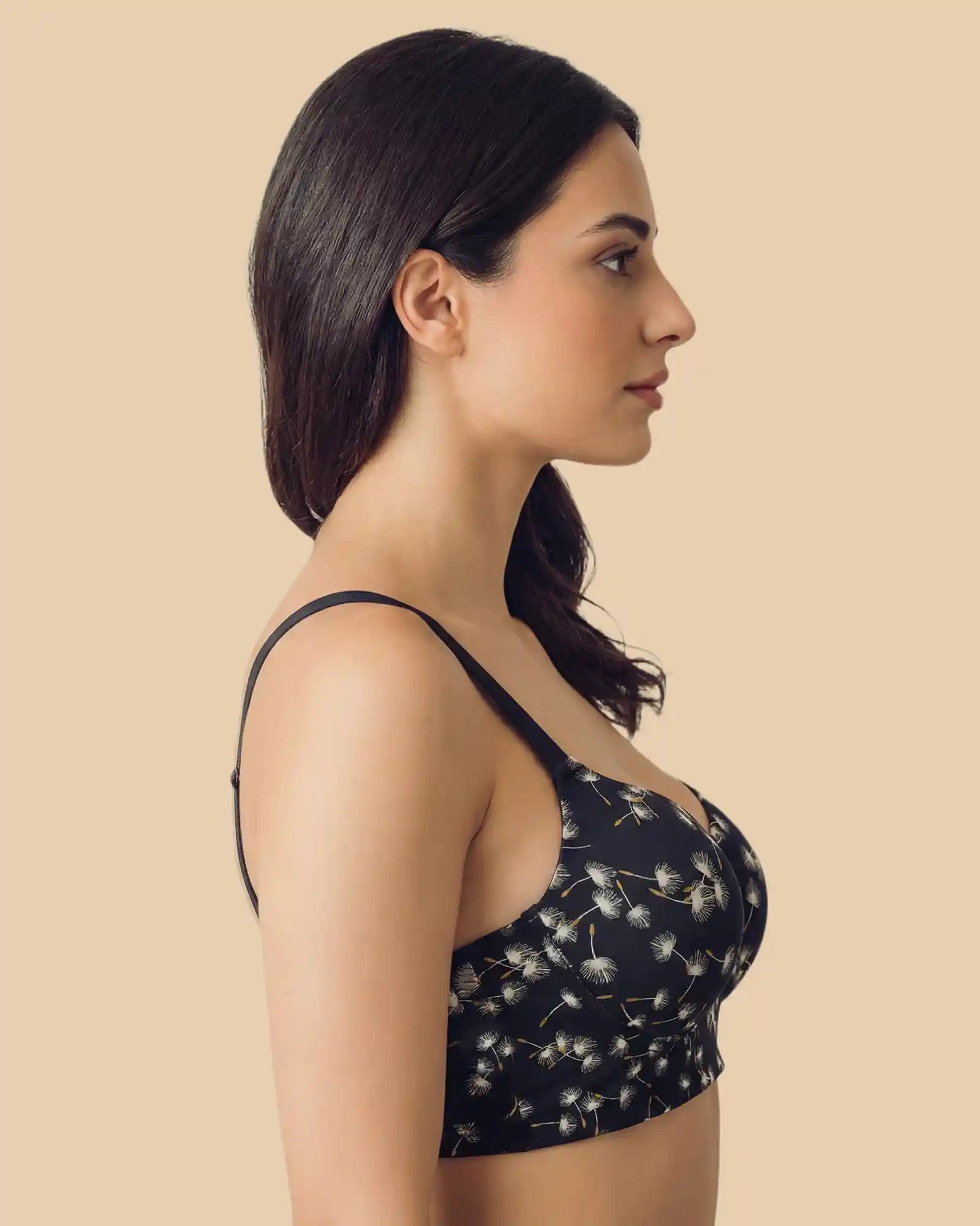 Intimist Everyday Lightly Padded Polyamide Printed Bonded Bra (59936)