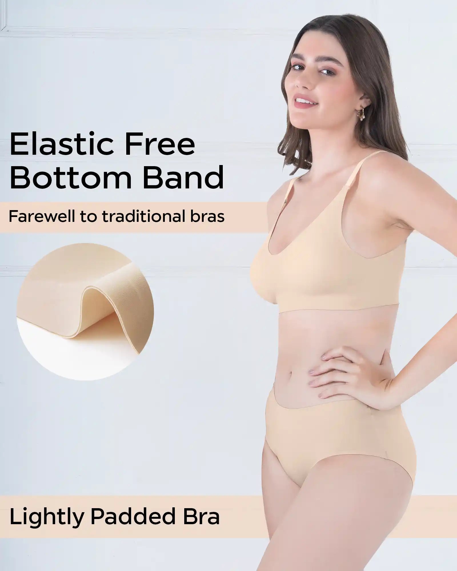 Intimist Bonded Polyamide Full-Coverage Padded Bra (968-Skin)