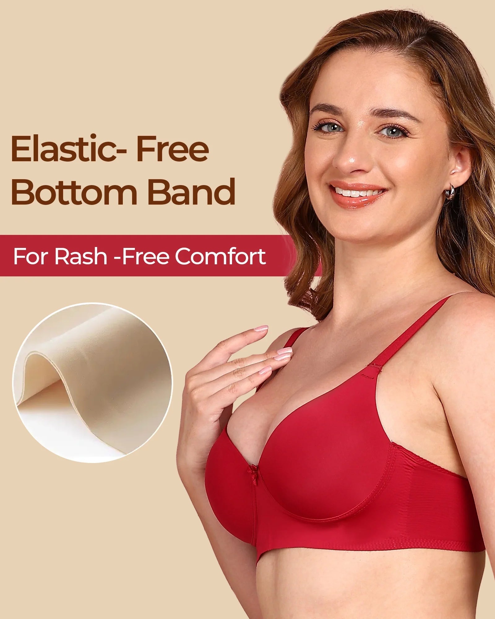 Intimist Bonded Polyamide Push-Up 3/4 Coverage Bra (Level 3 Padding) (95301)