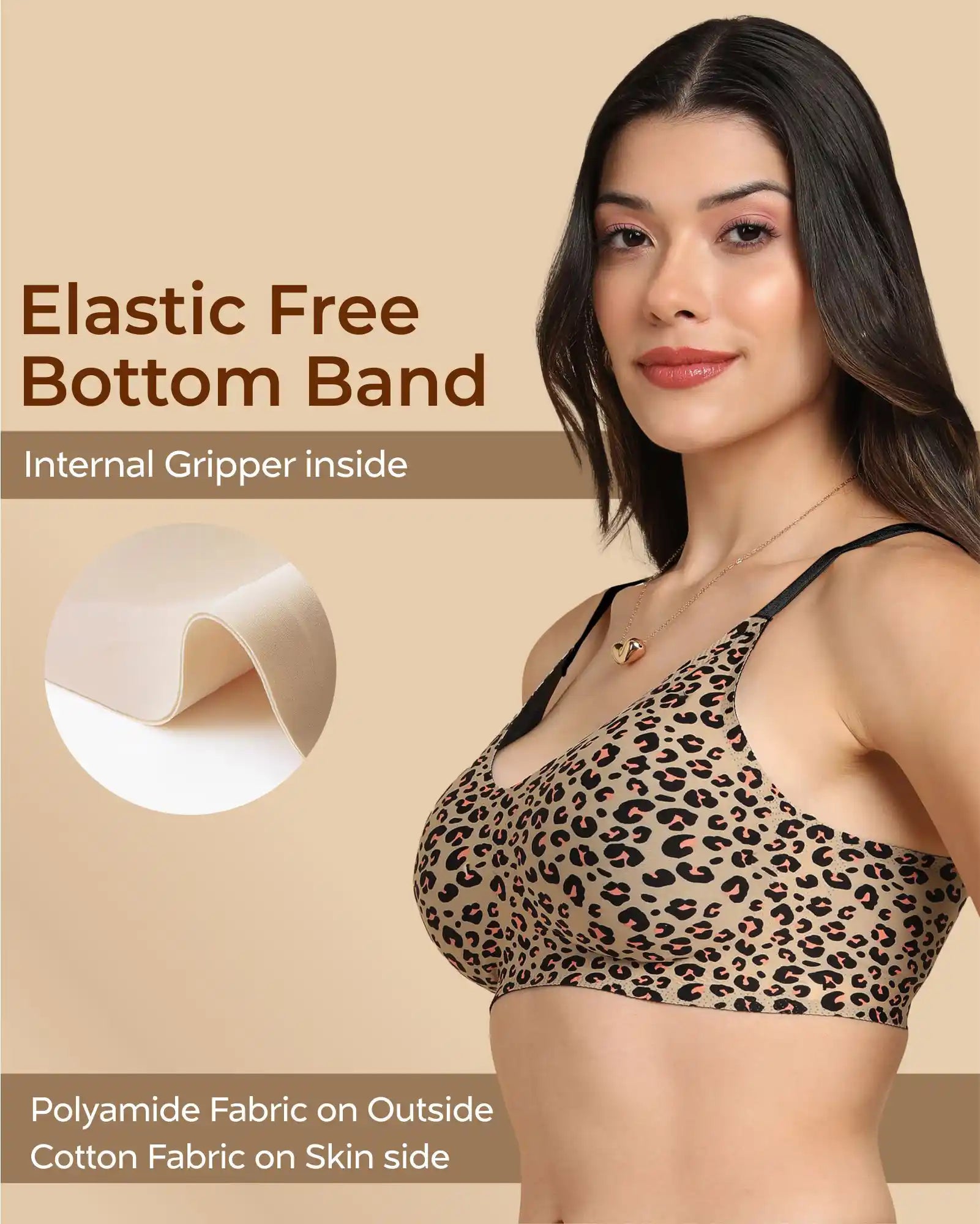 Intimist Bonded Printed Full-Coverage Padded Bra (6828 PR)