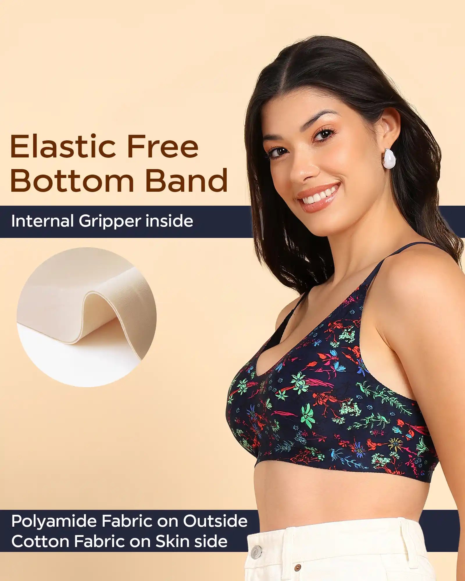 Intimist Bonded Printed Full-Coverage Padded Bra (6829 PR)