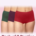 Intimist High-Rise Cotton Stretch Boyshorts Full Coverage, Seamless Comfort Everyday Essentials (Pack Of 3))